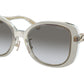 Coach C7995 HC8333 Square Sunglasses  56813C-TRANSPARENT GREY 53-20-140 - Color Map grey
