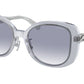 Coach C7995 HC8333 Square Sunglasses  568279-TRANSPARENT BLUE 53-20-140 - Color Map blue