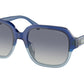 Coach C7989 HC8335U Rectangle Sunglasses  56984L-BLUE GRADIENT 53-18-140 - Color Map blue