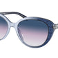 Coach CD479 HC8348U Cat Eye Sunglasses  57088H-BLUE GRADIENT SIGNATURE C 56-18-140 - Color Map blue