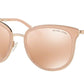 Michael Kors ADRIANNA I MK1010 Square Sunglasses  1103R1-PINK/ROSE GOLD 54-20-135 - Color Map pink