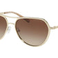 Michael Kors MADRID MK1036 Pilot Sunglasses  121213-LITE GOLD 57-15-140 - Color Map gold