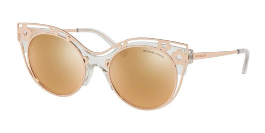 Michael Kors MELBOURNE MK1038 Cat Eye Sunglasses  30505A-CRYSTAL CLEAR INJECTED 52-20-140 - Color Map clear
