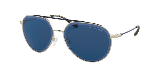 Michael Kors ANTIGUA MK1041 Pilot Sunglasses  101480-SHINY PALE GOLD 60-15-135 - Color Map gold