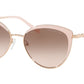 Michael Kors KEY BISCAYNE MK1046 Cat Eye Sunglasses  110811-ROSE GOLD/LIGHT PINK 56-17-140 - Color Map pink