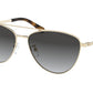 Michael Kors BARCELONA MK1056 Pilot Sunglasses  10148G-LIGHT GOLD 58-15-140 - Color Map gold