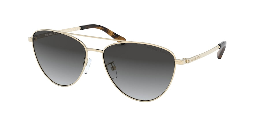 Michael Kors BARCELONA MK1056 Pilot Sunglasses  10148G-LIGHT GOLD 58-15-140 - Color Map gold