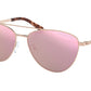 Michael Kors BARCELONA MK1056 Pilot Sunglasses  11084Z-ROSE GOLD 58-15-140 - Color Map pink