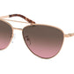 Michael Kors BARCELONA MK1056 Pilot Sunglasses  110867-ROSE GOLD 58-15-140 - Color Map pink
