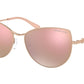 Michael Kors LA PAZ MK1062 Cat Eye Sunglasses  1108M5-ROSE GOLD 58-16-140 - Color Map pink