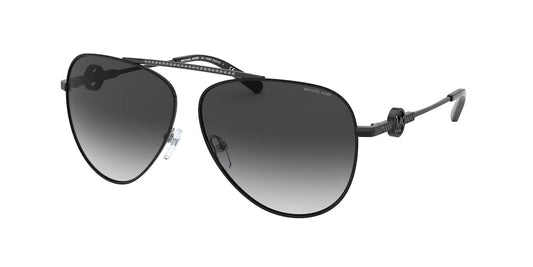 Michael Kors SALINA MK1066B Pilot Sunglasses  10618G-BLACK 59-11-140 - Color Map black