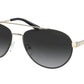 Michael Kors AVENTURA MK1071 Pilot Sunglasses  10148G-LIGHT GOLD/BLACK 59-16-140 - Color Map gold