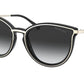 Michael Kors BRISBANE MK1077 Round Sunglasses  10148G-LIGHT GOLD/BLACK 54-19-140 - Color Map black