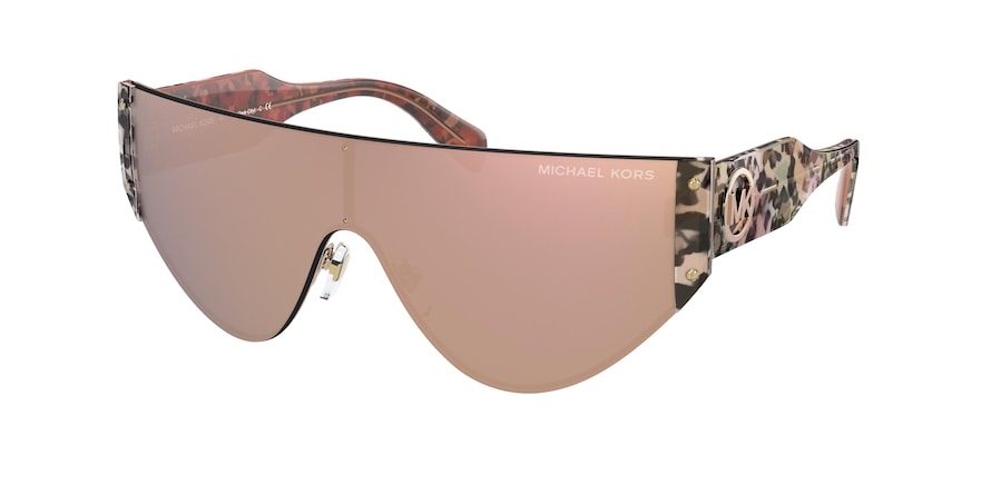Michael Kors PARK CITY MK1080 Irregular Sunglasses  10148G-LIGHT GOLD 36-136-140 - Color Map gold