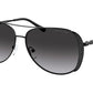 Michael Kors CHELSEA GLAM MK1082 Pilot Sunglasses  10618G-BLACK 58-13-140 - Color Map black