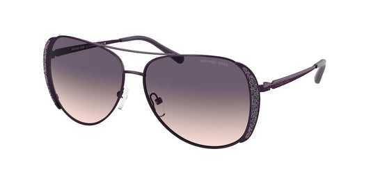 Michael Kors CHELSEA GLAM MK1082 Pilot Sunglasses  1108R1-ROSE GOLD 58-13-140 - Color Map pink