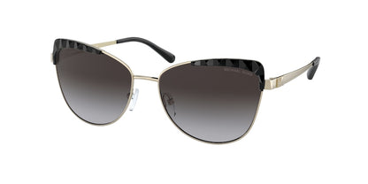 Michael Kors SAN LEONE MK1084 Cat Eye Sunglasses  10148G-LIGHT GOLD 56-16-140 - Color Map gold