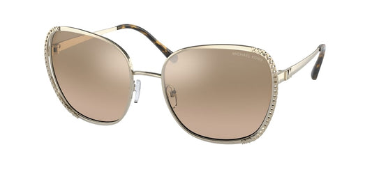 Michael Kors AMSTERDAM MK1090 Square Sunglasses  10148Z-LIGHT GOLD 59-19-145 - Color Map gold