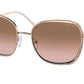 Michael Kors AMSTERDAM MK1090 Square Sunglasses  110811-ROSE GOLD 59-19-145 - Color Map pink