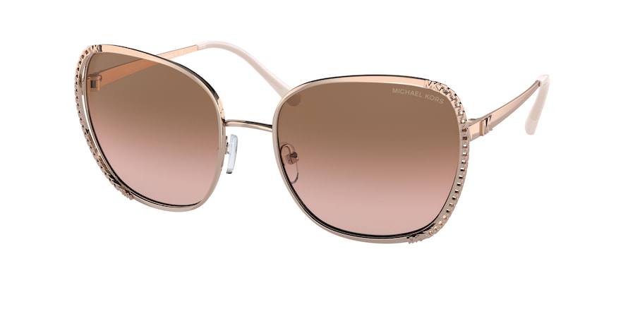 Michael Kors AMSTERDAM MK1090 Square Sunglasses  110811-ROSE GOLD 59-19-145 - Color Map pink