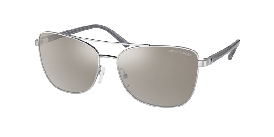 Michael Kors STRATTON MK1096 Pilot Sunglasses  11536G-SILVER 59-15-140 - Color Map silver