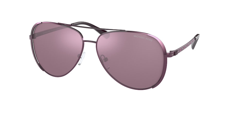 Michael Kors CHELSEA BRIGHT MK1101B Pilot Sunglasses  1015AK-CORDOVAN 60-13-140 - Color Map purple/reddish