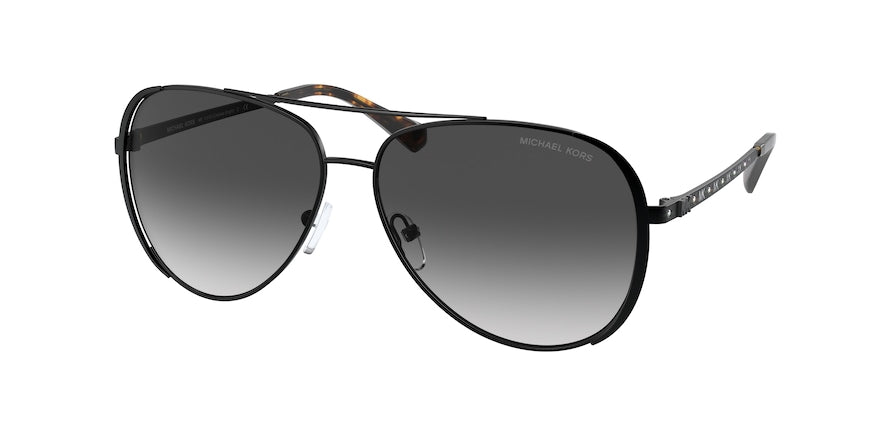 Michael Kors CHELSEA BRIGHT MK1101B Pilot Sunglasses  10898G-MATTE BLACK 60-13-140 - Color Map black