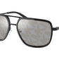 Michael Kors DEL RAY MK1110 Rectangle Sunglasses  1003/E-MATTE BLACK 59-16-145 - Color Map black