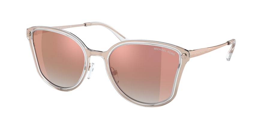 Michael Kors TURIN MK1115 Butterfly Sunglasses  11086F-ROSE GOLD 56-19-145 - Color Map pink