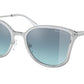 Michael Kors TURIN MK1115 Butterfly Sunglasses  11537C-SILVER 56-19-145 - Color Map silver