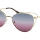 Michael Kors RIMINI MK1117 Cat Eye Sunglasses  1014I8-LIGHT GOLD 56-17-140 - Color Map gold