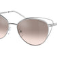 Michael Kors RIMINI MK1117 Cat Eye Sunglasses  11538Z-SILVER 56-17-140 - Color Map silver