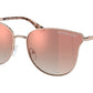 Michael Kors SALT LAKE CITY MK1120 Round Sunglasses  11086F-ROSE GOLD 62-16-145 - Color Map pink