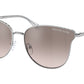 Michael Kors SALT LAKE CITY MK1120 Round Sunglasses  11538Z-SILVER 62-16-145 - Color Map silver