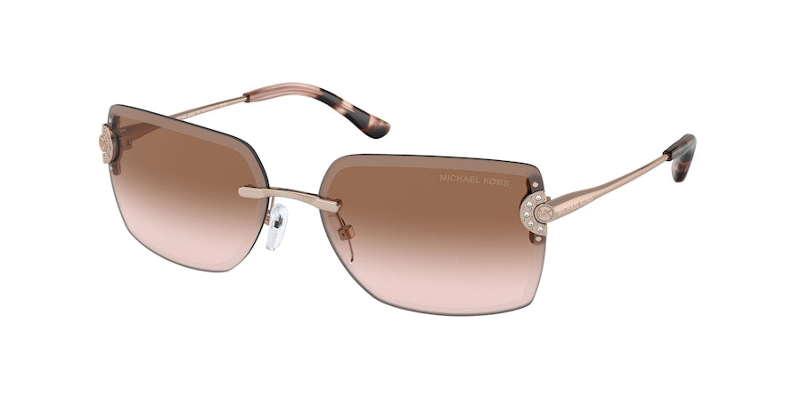 Michael Kors SEDONA MK1122B Rectangle Sunglasses  110813-ROSE GOLD 59-15-140 - Color Map pink