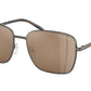 Michael Kors BURLINGTON MK1123 Square Sunglasses  10017P-MATTE HUSK 57-16-145 - Color Map bronze/copper