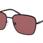Michael Kors BURLINGTON MK1123 Square Sunglasses  100569-SHINY BLACK 57-16-145 - Color Map black