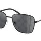 Michael Kors BURLINGTON MK1123 Square Sunglasses  1005AI-SHINY BLACK 57-16-145 - Color Map black