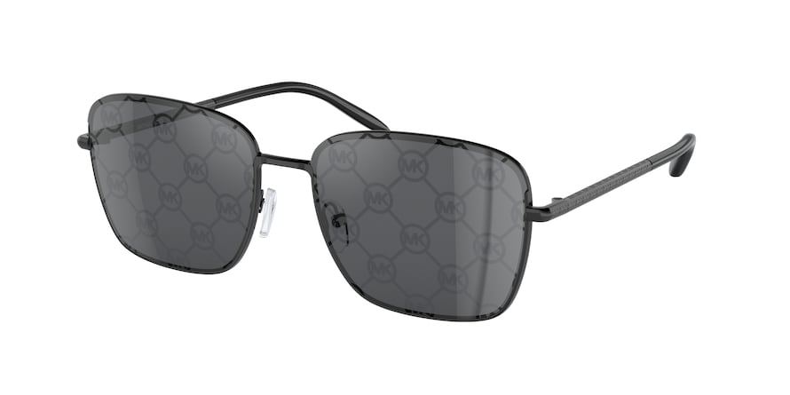 Michael Kors BURLINGTON MK1123 Square Sunglasses  1005AI-SHINY BLACK 57-16-145 - Color Map black