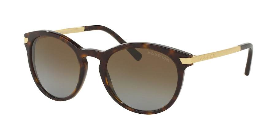 Michael Kors ADRIANNA III MK2023 Round Sunglasses  3106T5-DARK TORTOISE 53-21-135 - Color Map havana