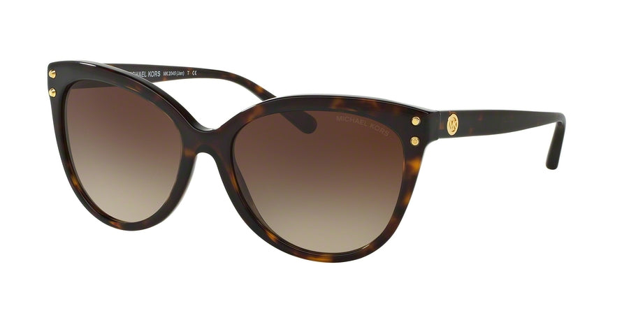 Michael Kors JAN MK2045 Cat Eye Sunglasses  300613-DARK TORTOISE 55-16-140 - Color Map havana