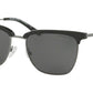 Michael Kors ELY MK2063 Square Sunglasses  332987-BLACK/GUNMETAL 54-18-140 - Color Map black