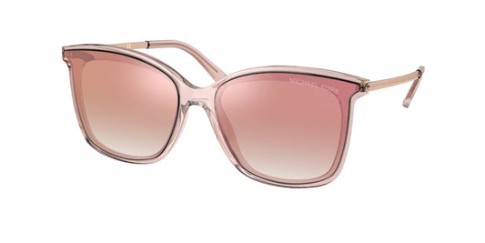 Michael Kors ZERMATT MK2079U Square Sunglasses  31756F-PINK TRANSPARENT 61-17-140 - Color Map pink