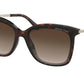 Michael Kors ZERMATT MK2079U Square Sunglasses  333313-DARK TORTOISE 61-17-140 - Color Map havana