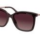 Michael Kors ZERMATT MK2079U Square Sunglasses  33448H-CORDOVAN 61-17-140 - Color Map purple/reddish