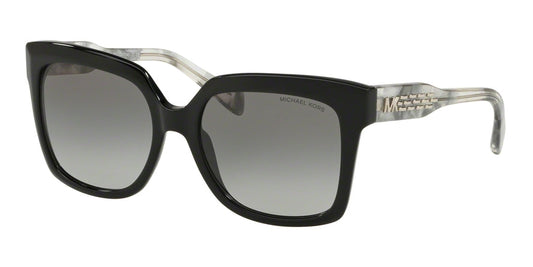 Michael Kors CORTINA MK2082 Square Sunglasses  300511-BLACK 55-18-145 - Color Map black