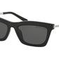 Michael Kors STOWE MK2087U Rectangle Sunglasses  333287-BLACK 54-17-140 - Color Map black