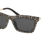 Michael Kors STOWE MK2087U Rectangle Sunglasses  394587-LEOPARD PRINT 54-17-140 - Color Map multi