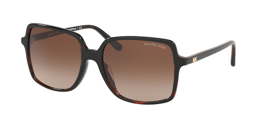 Michael Kors ISLE OF PALMS MK2098U Square Sunglasses  378113-DARK TORTOISE 56-17-140 - Color Map havana