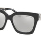 Michael Kors BERKSHIRES MK2102 Square Sunglasses  36666G-BLACK SPORT LAMINATE 54-18-140 - Color Map black